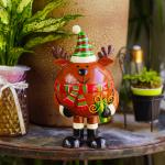 Elk Metal Christmas Decoration Figurines Rustproof Customized