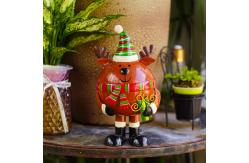 China Elk Metal Christmas Decoration Figurines Rustproof Customized supplier