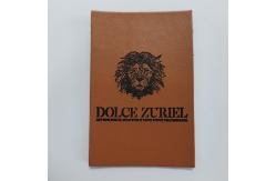 China Custom Label Embossed Leather Patches For Clothing Handbags Jeans supplier
