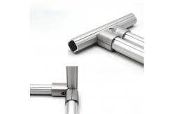 China DYJ28-A14 Lean Pipe Joint Aluminum Tube Connector Double Tube External Direct Head supplier