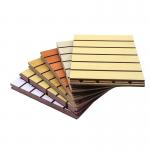 China Wholesale Oem Grooved Modern Sound Proof Wall Natural Oak Wood Acoustic Panels For Auditorium for sale