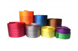 China High Tenacity Blue Polyester Webbing Sling 240mm Width Heavy-Duty Lifting Solution supplier