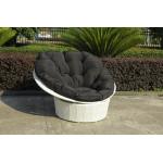Home Garden Wicker Lazy Chair With Powder Coated Aluminium Frame