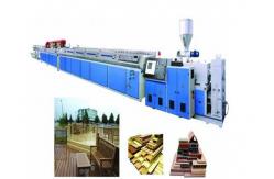 China WPC Profile Extrusion Making Machine , WPC / PVC Profile Extruder For Windows supplier