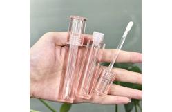 China Square Transparent Plastic Lip Gloss Tubes All Clear Empty Container supplier