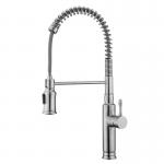 High Arch Spring Coil Kitchen Faucet Flexible Hose Pulldown Taps HOMEKA for sale