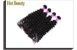 China Deep Curly Unprocessed Human Hair Extensions Clean And Soft Quality 10-30 supplier