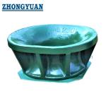 JIS F 2030 A Casting Steel Single Point Mooring Chock Bulwark Mounted Ship Towing Equipment for sale