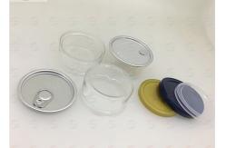 China 50ml Round Shape Pet Weed Clear Pet Jars / Small Packaging Pans supplier