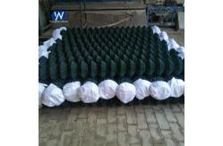 China Easily Woven Diamond Mesh Cyclone PVC Chain Link Fence 50feet Non Rusting supplier
