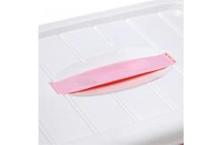 China Rectangle PP Sterilite Storage Containers With Wheels For Kitchen supplier