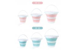 China Compact Foldable Plastic Bucket Lightweight and Space-saving Water Storage Solution supplier