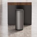 50L Big Capacity Stainless Steel Smart Sensor Bin Sustainable and Rolling Cover Type for Convenient Waste Disposal for sale