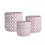 Handcrafted Textured Cement Planter Pots For Indoor And Outdoor Gardens for sale