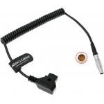 Alvin's Cables Power Cable for Tilta Nucleus-M Motor 7 Pin Male to D-tap Coiled Cable for V-Mount Battery Plate for sale