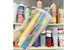 China 24oz PP Plastic Hologram Coffee Cup Support Customization supplier