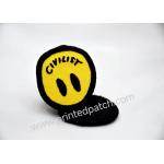 40mm Hooked Velcro Custom Embroidered Patches For Clothing Badges