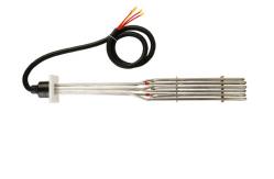 China Straight 400mm Hot Zone 9KW 3 Phase Immersion Heater For Tanks supplier