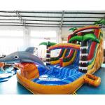 OEM Multi Color Outdoor Inflatable Water Slides For Backyard for sale