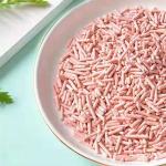 Pink Flushable Tofu Cat Litter Odor Control Soy Cat Litter Long Lasting for sale