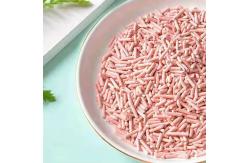 China Pink Flushable Tofu Cat Litter Odor Control Soy Cat Litter Long Lasting supplier