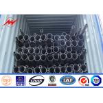 Galvanized Steel Power Transmission Poles / Distribution Poles For Mining Industry for sale