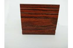 China Door and Window Wood Finish Aluminium Profiles Lightweight Fire Resistant supplier