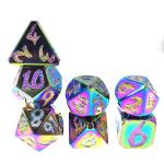 Chip Dice Set Gold 	Custom Dice For Dungeons And Dragons Polyhedral Dice Set for sale