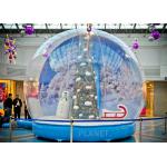 Custom LED 0.65mm PVC Inflatable Christmas Snow Globe