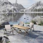 Aluminum Alloy Roll Up Camping Table / Eggroll Table 36 Inches X 36 Inches X 30 Inches for sale