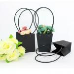 Florist Gift Printed Paper Carrier Bags Waterproof Bouquet Bags With Handles for sale