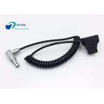 DJI Wireless Follow Focus Motor Power Supply Spring Cable , D-tap Male to LEMO 6 Pin Male for sale