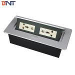 Rectangular Conference Hidden Desk Pop Up Sockets with Bottom Connection Cables​ for sale