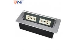China Rectangular Conference Hidden Desk Pop Up Sockets with Bottom Connection Cables​ supplier
