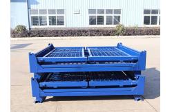 China Custom Folding Steel Stillage Cage With Latch Lock For Secure Storage supplier