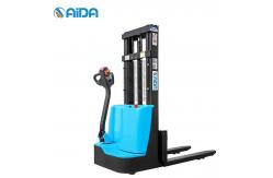 China Pedestrian Electric Pallet Stacker Truck 1500kg standing Platform supplier