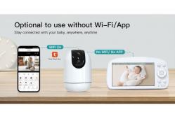 China 5.5 Inch 1080P WiFi Baby Monitor with 5000mAh Battery & Night Vision supplier