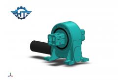 China Enveloping Worm Gear Single Axis  PV Solar Slew Drive 42CrMo Material supplier
