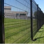 Iron Galvanized PVC Coated 3D Welded Wire Fence For Industry Sector 55 X 100mm for sale