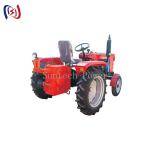 Double Drum Tractor Drawn Winch , Walking Tractor Winch Machine for sale