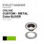 Custom Flat Silver Eyelets Ring Type & Grommets Designs For Clothing for sale
