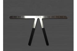 China Three Point Permanent Makeup Eyebrow Ruler , Eyebrow Design Tool Manual Tattoo Set supplier