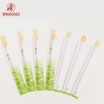 Twins Tensoge Round Natural Bamboo Chopsticks Disposable Sleeve Paper Wrapped for sale
