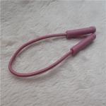 Elastic Rope Colored Zipper Pulls Two Thick Middle Thin Nunchakus Embossed Square Dots for sale