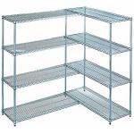 Kitchen 42X 30 4 Tier Wire Rack Unit / Adjustable Metal Wire Shelving for sale