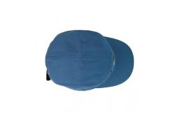 China Twill 5 Panel Camper Hat With Screen Printed Nylon Webbing supplier