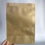 Custom Accepted Stand up Kraft Paper Bags with Zipper Water Proof Paper Bags for sale