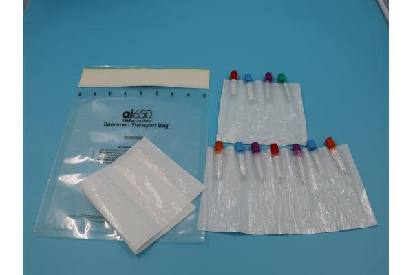 Prevalidated UN3373 Sample Transport Bags AI 650 Diagnostic Specimen Packaging