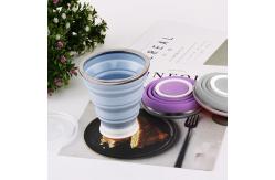 China Shatterproof 320ML Silicone Collapsible Travel Coffee Mug supplier