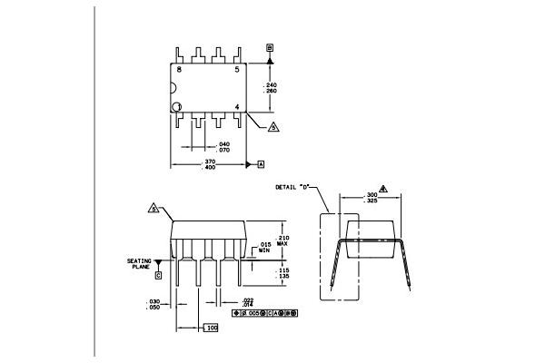 Integrated Circuit Chip Microcontrollers MC908QY4CP MOTOROLA DIP16
